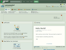 Tablet Screenshot of leoleonardo.deviantart.com