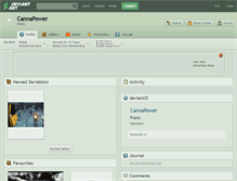 Tablet Screenshot of cannapower.deviantart.com