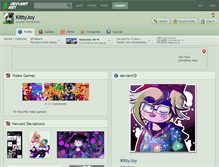 Tablet Screenshot of kittyjoy.deviantart.com