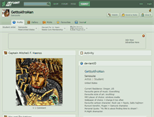 Tablet Screenshot of gettoafroman.deviantart.com