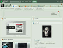 Tablet Screenshot of l-a-m-p-e.deviantart.com