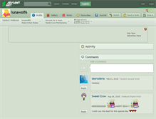Tablet Screenshot of lunawolf6.deviantart.com
