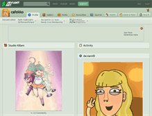 Tablet Screenshot of cafekko.deviantart.com