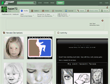 Tablet Screenshot of hazer72.deviantart.com