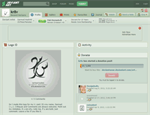 Tablet Screenshot of kr8v.deviantart.com