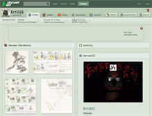 Tablet Screenshot of ev1l322.deviantart.com