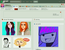 Tablet Screenshot of catberry.deviantart.com