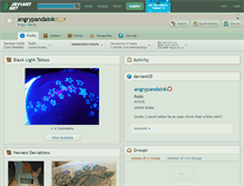 Tablet Screenshot of angrypandaink.deviantart.com