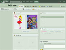 Tablet Screenshot of barbie-pics.deviantart.com