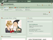 Tablet Screenshot of how-troublesome.deviantart.com