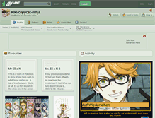 Tablet Screenshot of kiki-copycat-ninja.deviantart.com
