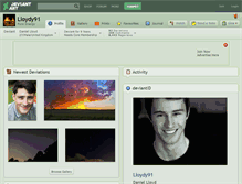Tablet Screenshot of lloydy91.deviantart.com