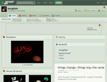 Tablet Screenshot of escapism.deviantart.com