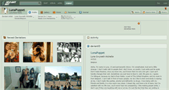 Desktop Screenshot of lunapuppet.deviantart.com