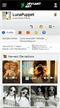 Mobile Screenshot of lunapuppet.deviantart.com