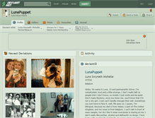 Tablet Screenshot of lunapuppet.deviantart.com