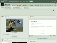 Tablet Screenshot of derrickvi.deviantart.com
