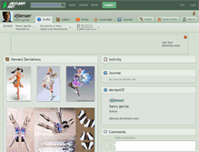 Tablet Screenshot of djlenser.deviantart.com