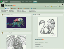 Tablet Screenshot of ebonobiwon.deviantart.com