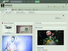 Tablet Screenshot of notech4u.deviantart.com