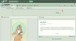 Desktop Screenshot of mysticfox.deviantart.com