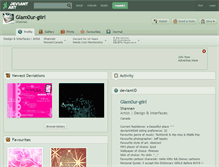 Tablet Screenshot of glam0ur-giirl.deviantart.com