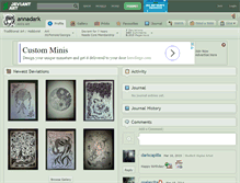 Tablet Screenshot of annadark.deviantart.com