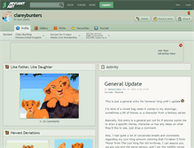 Tablet Screenshot of clareybunters.deviantart.com