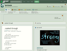 Tablet Screenshot of darkskada.deviantart.com
