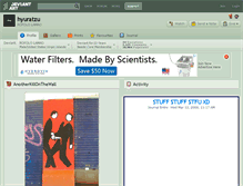 Tablet Screenshot of hyuratzu.deviantart.com