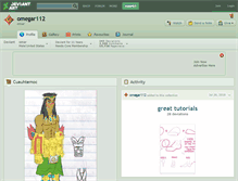 Tablet Screenshot of omegar112.deviantart.com