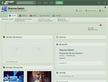 Tablet Screenshot of dharma-dakini.deviantart.com