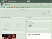 Tablet Screenshot of dragentina.deviantart.com