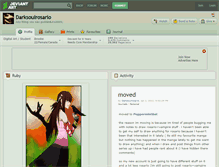 Tablet Screenshot of darksoulrosario.deviantart.com