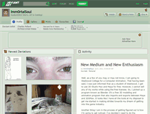 Tablet Screenshot of imm0rtalsoul.deviantart.com