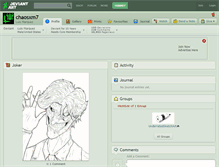 Tablet Screenshot of chaosxm7.deviantart.com