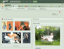Tablet Screenshot of jeananas.deviantart.com