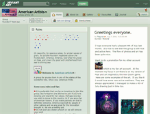 Tablet Screenshot of american-artists.deviantart.com