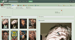 Desktop Screenshot of horseyface.deviantart.com