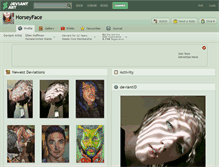 Tablet Screenshot of horseyface.deviantart.com