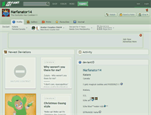 Tablet Screenshot of narfanator14.deviantart.com