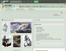 Tablet Screenshot of fox13666.deviantart.com