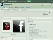 Tablet Screenshot of chaoticaura27.deviantart.com