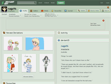 Tablet Screenshot of naga96.deviantart.com