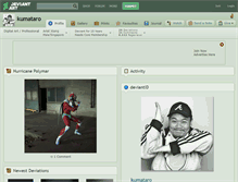 Tablet Screenshot of kumataro.deviantart.com