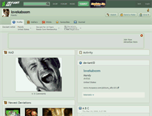 Tablet Screenshot of lovekaboom.deviantart.com