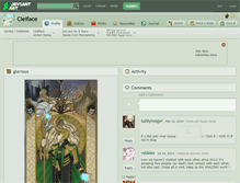 Tablet Screenshot of cielface.deviantart.com