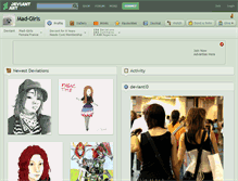 Tablet Screenshot of mad-girls.deviantart.com