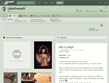 Tablet Screenshot of littlecheesexd.deviantart.com