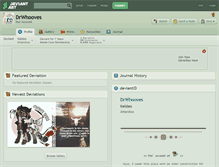 Tablet Screenshot of drwhooves.deviantart.com